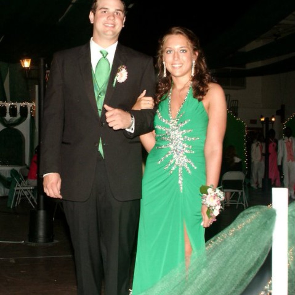 Green Prom or Formal Dress - Picture 2 of 3